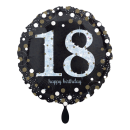 Folienballon Sparkling 18 Happy Birthday